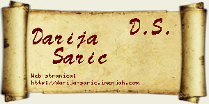 Darija Sarić vizit kartica
